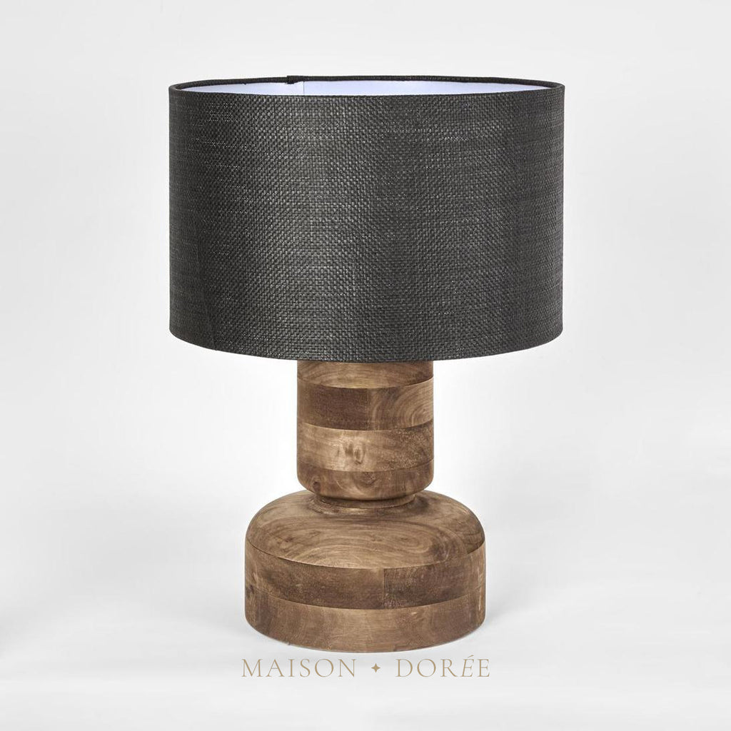 Clem Timber Table Lamp Base- Base Only