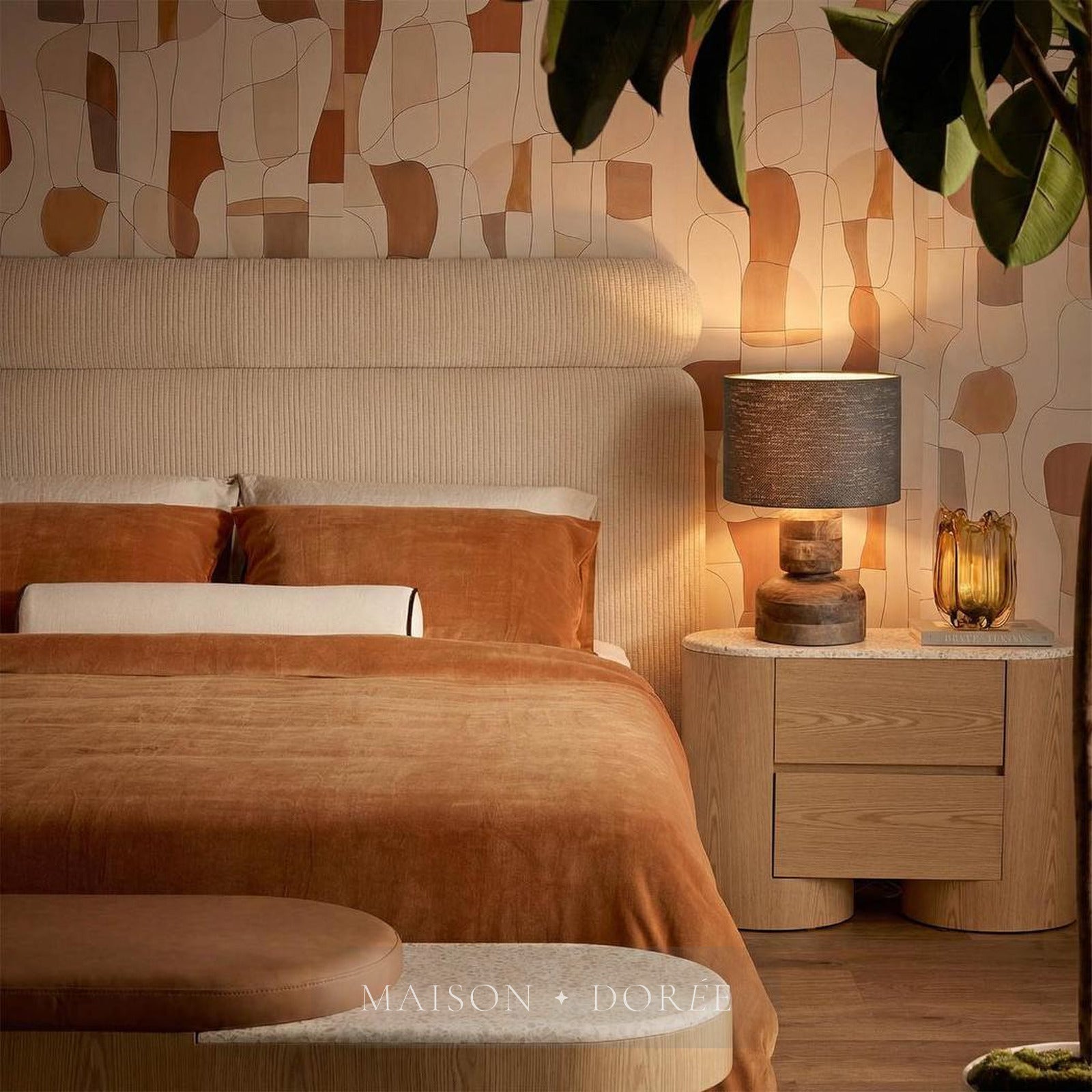 Clem Timber Table Lamp Base- Base Only