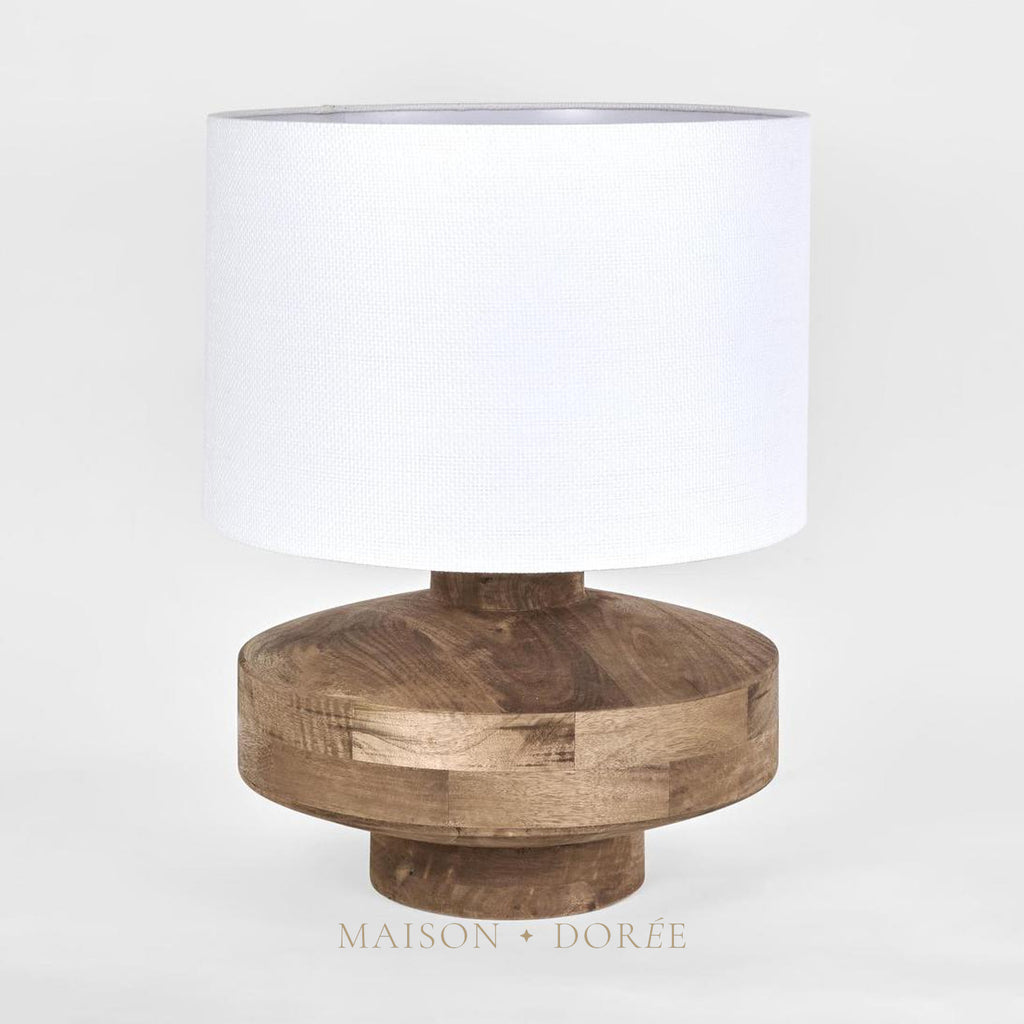 Circa Timber Table Lamp Large Base- Base Only