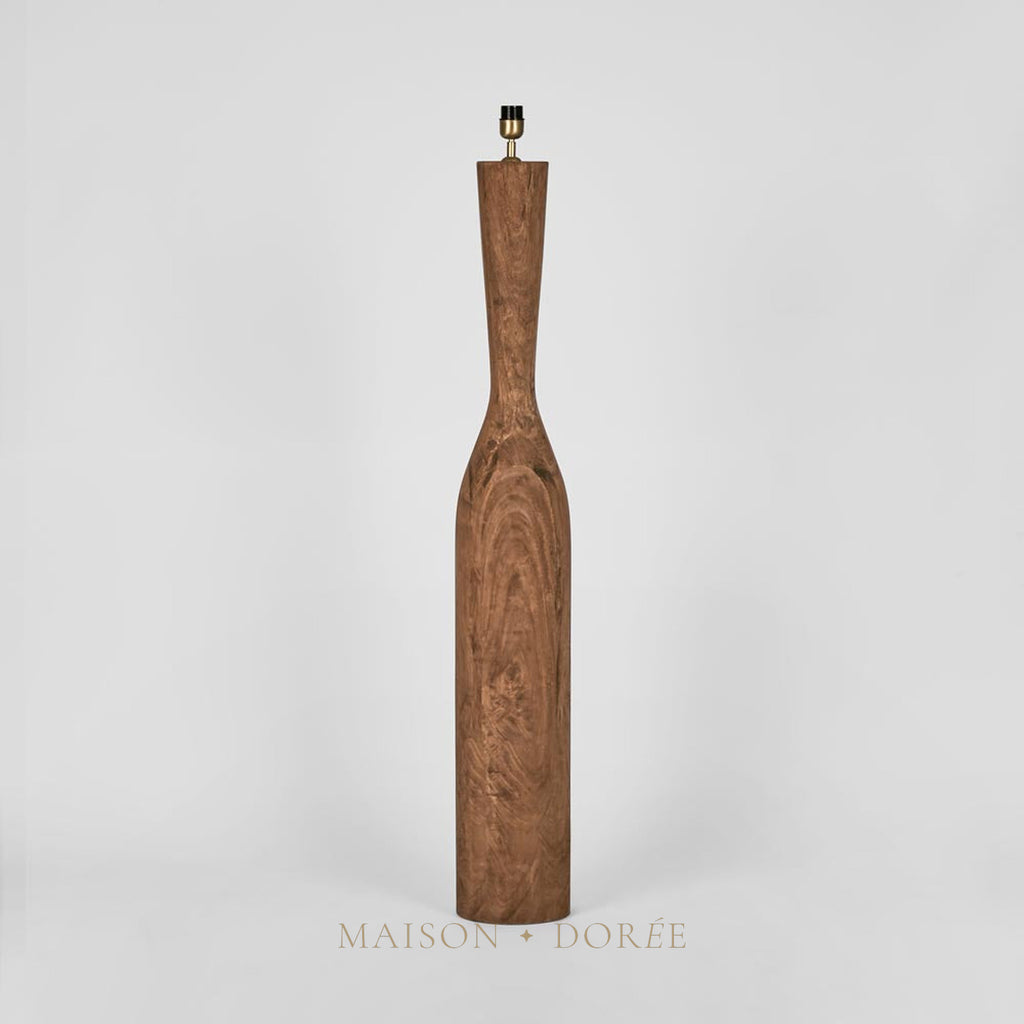 Callum Timber Floor Lamp Base- Base Only