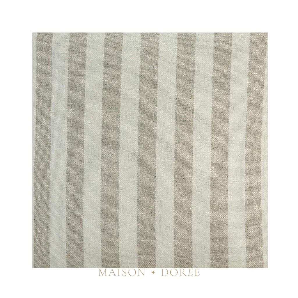 55cm Throw Cushion Natural Wide Stripe - view 3