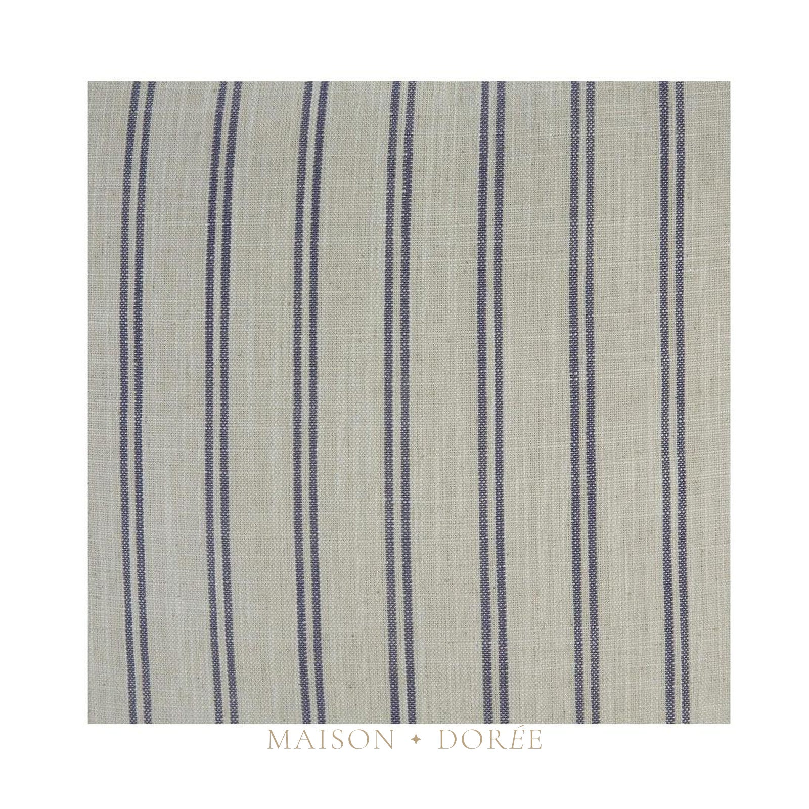 55cm Throw Cushion White/Blue Pin Stripe - view 3