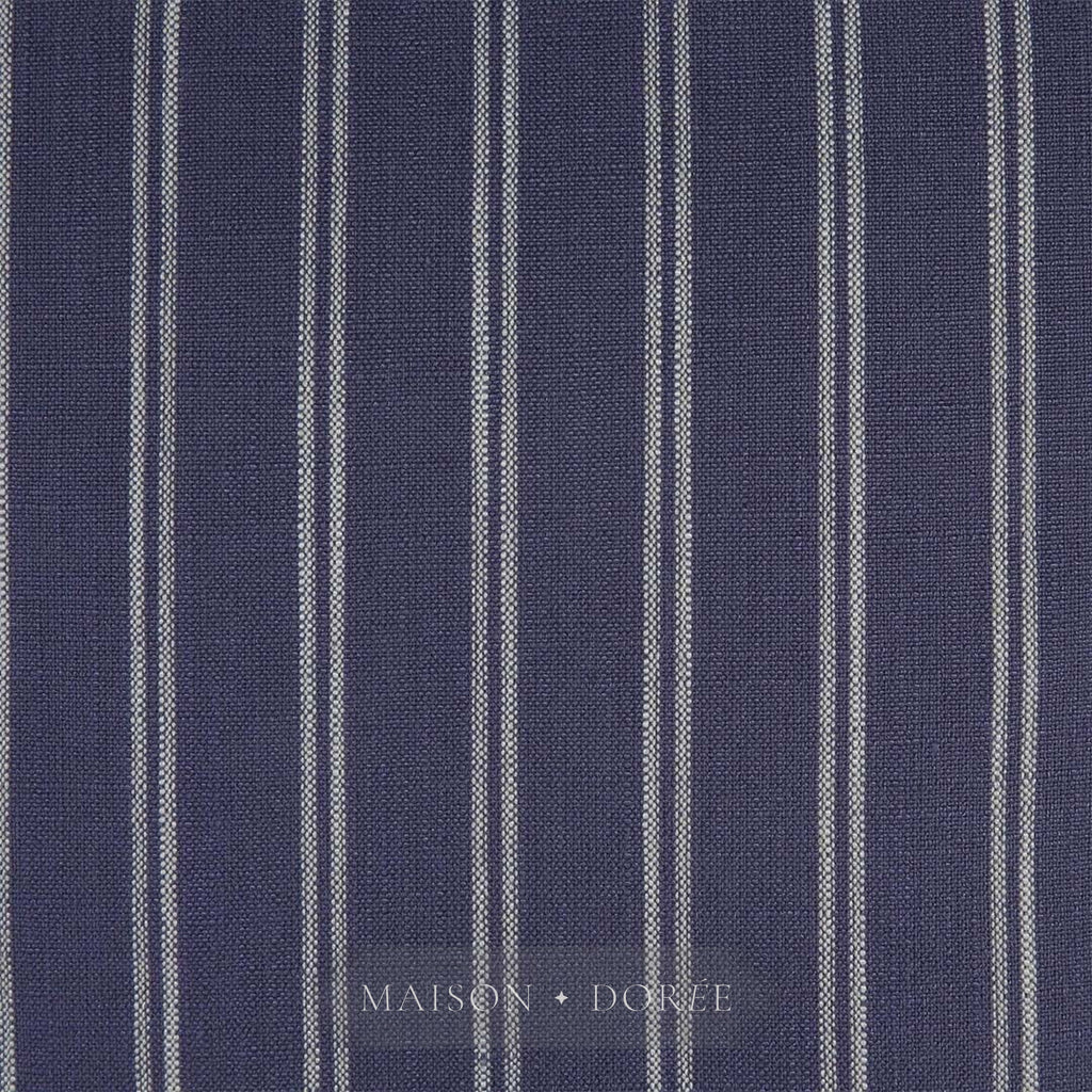 55cm Throw Cushion Navy/White Stripe - view 2