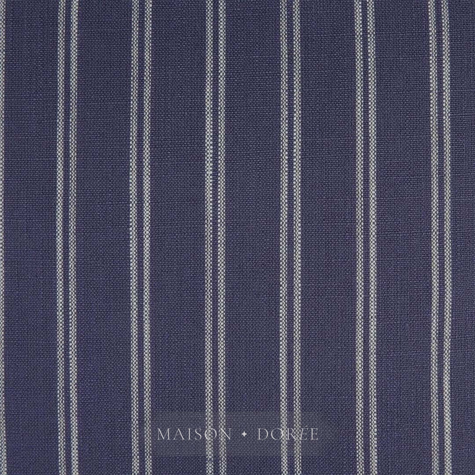 55cm Throw Cushion Navy/White Stripe - view 2