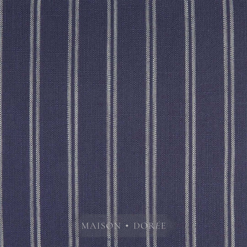 55cm Throw Cushion Navy/White Stripe - view 2