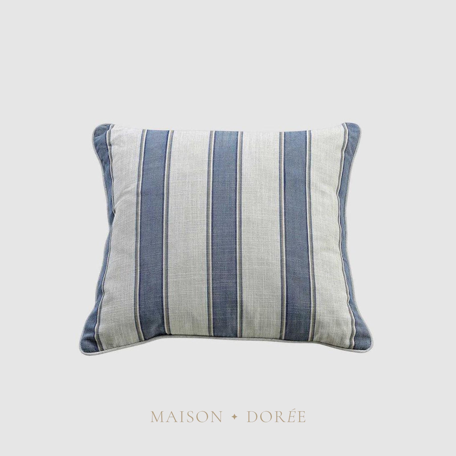 55cm Cushion Blue Sky Stripe - view 2