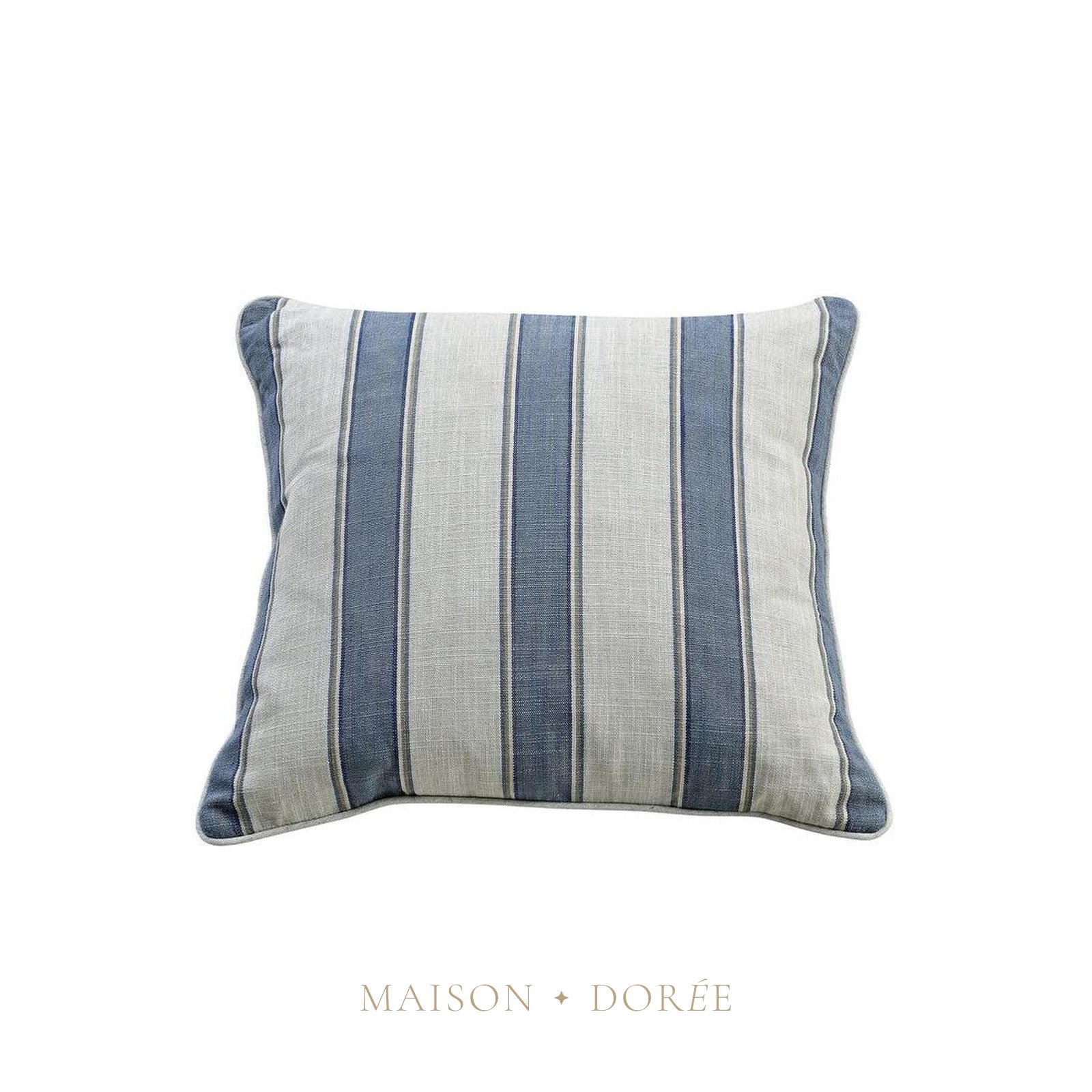 55cm Cushion Blue Sky Stripe