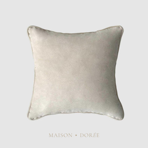 55cm Throw Cushion Cream Velvet - view 2