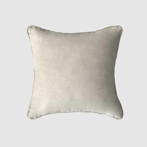 55cm Throw Cushion Cream Velvet - view 2