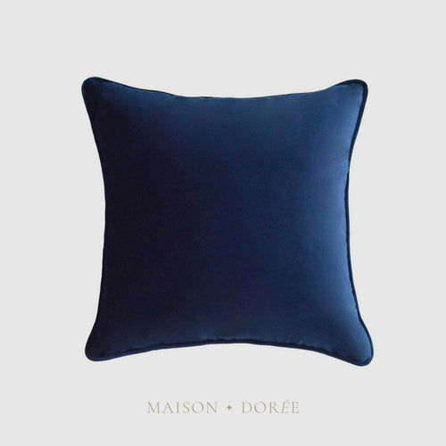 55cm Throw Cushion Navy Velvet - view 2