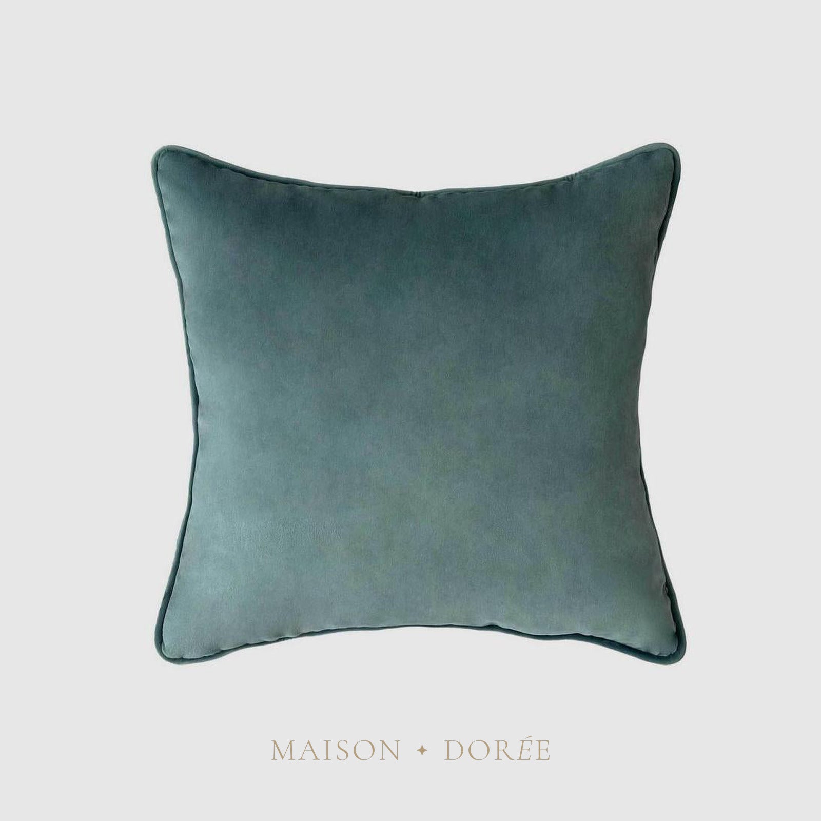55cm Throw Cushion Teal Velvet - view 2