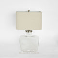 Fillable Bottle Lamp W Linen Shade