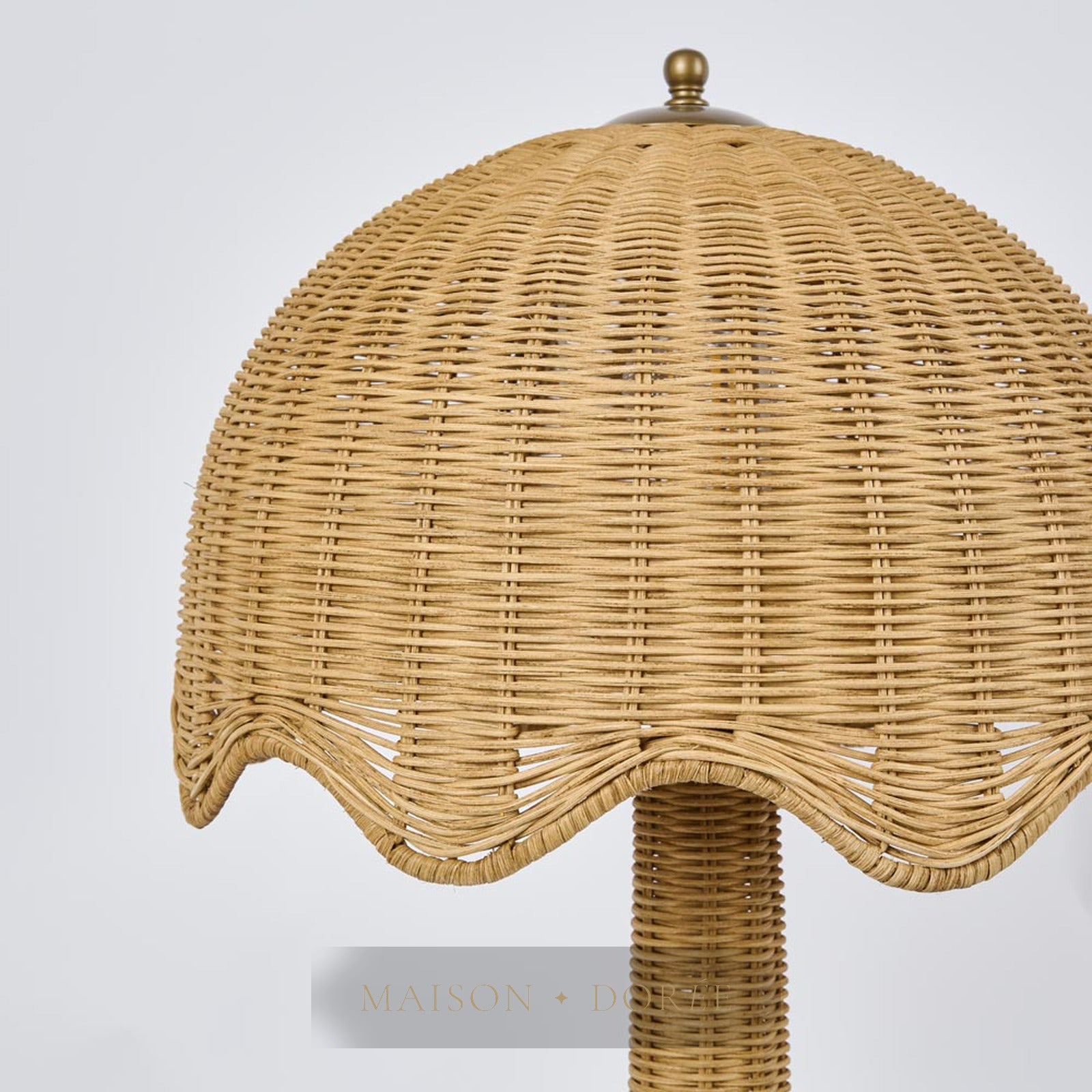 Brolley Rattan Table Lamp