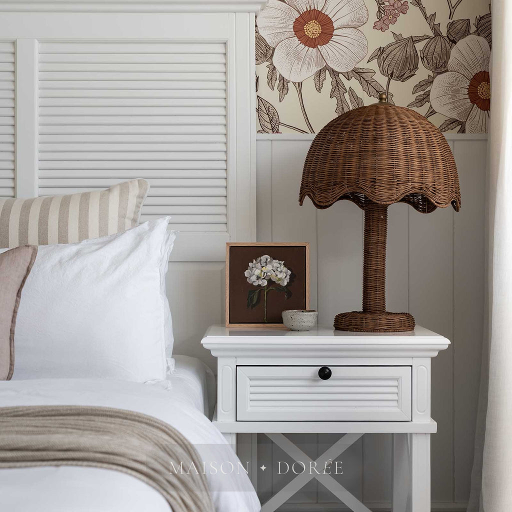 Brolley Rattan Table Lamp
