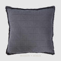 Quilted Cushion Dark Grey 50x50 - Cover only