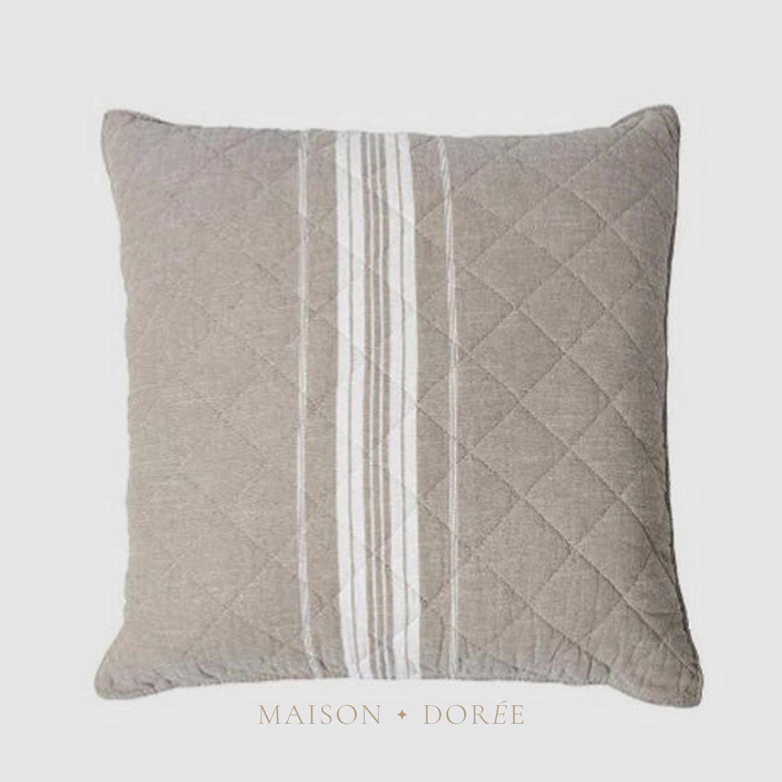 Donkey & White Stripe Cushion 50x50 - Cover only