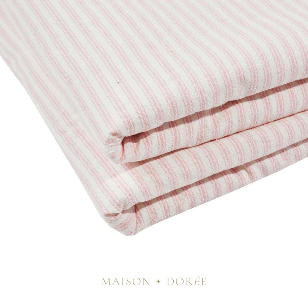 Ticking Sherpa Throw Quilt Pink - view 2