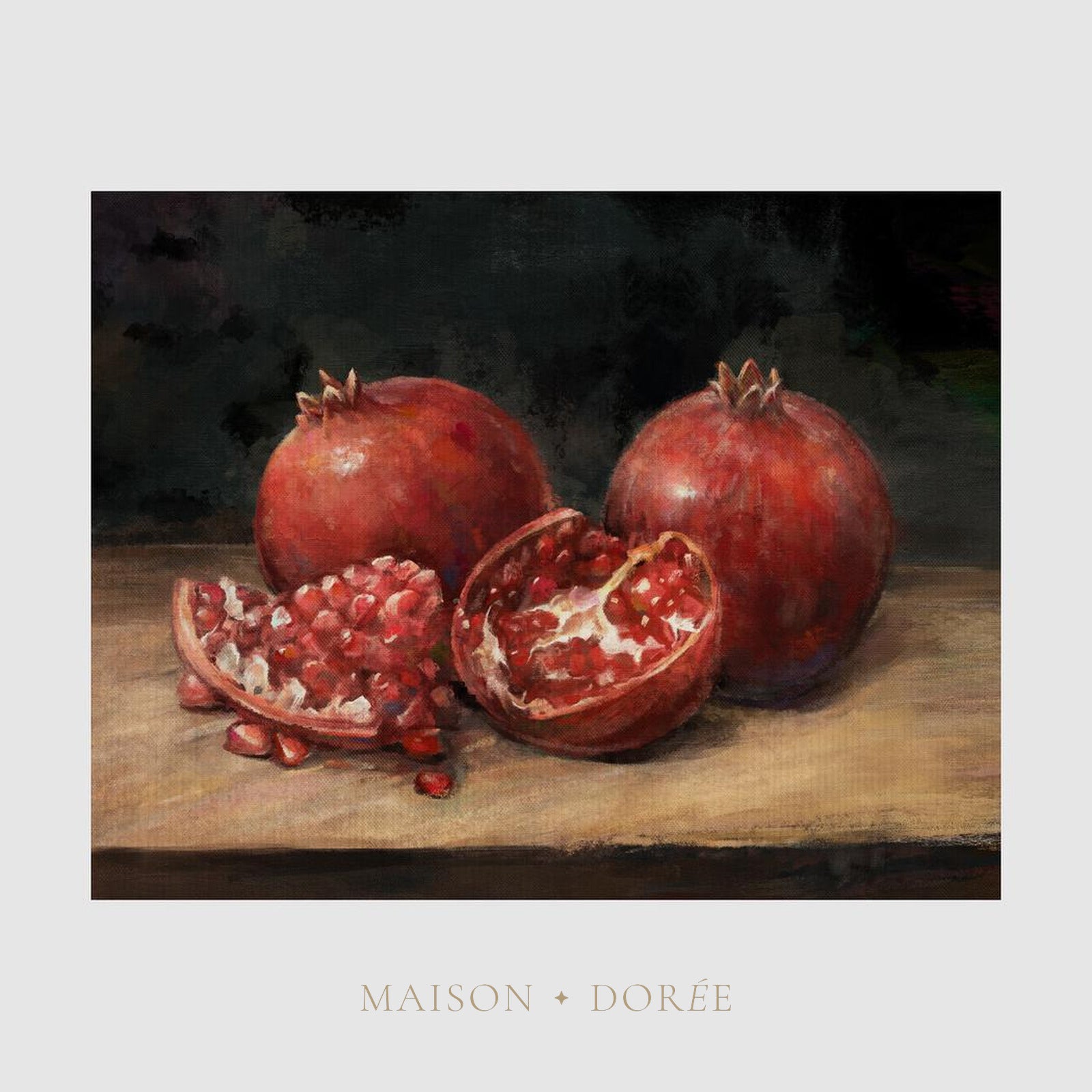 Pomegranate Still Life Wall Art