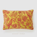 Jungle Bird Cushion 40x60cm Yellow & Fuchsia