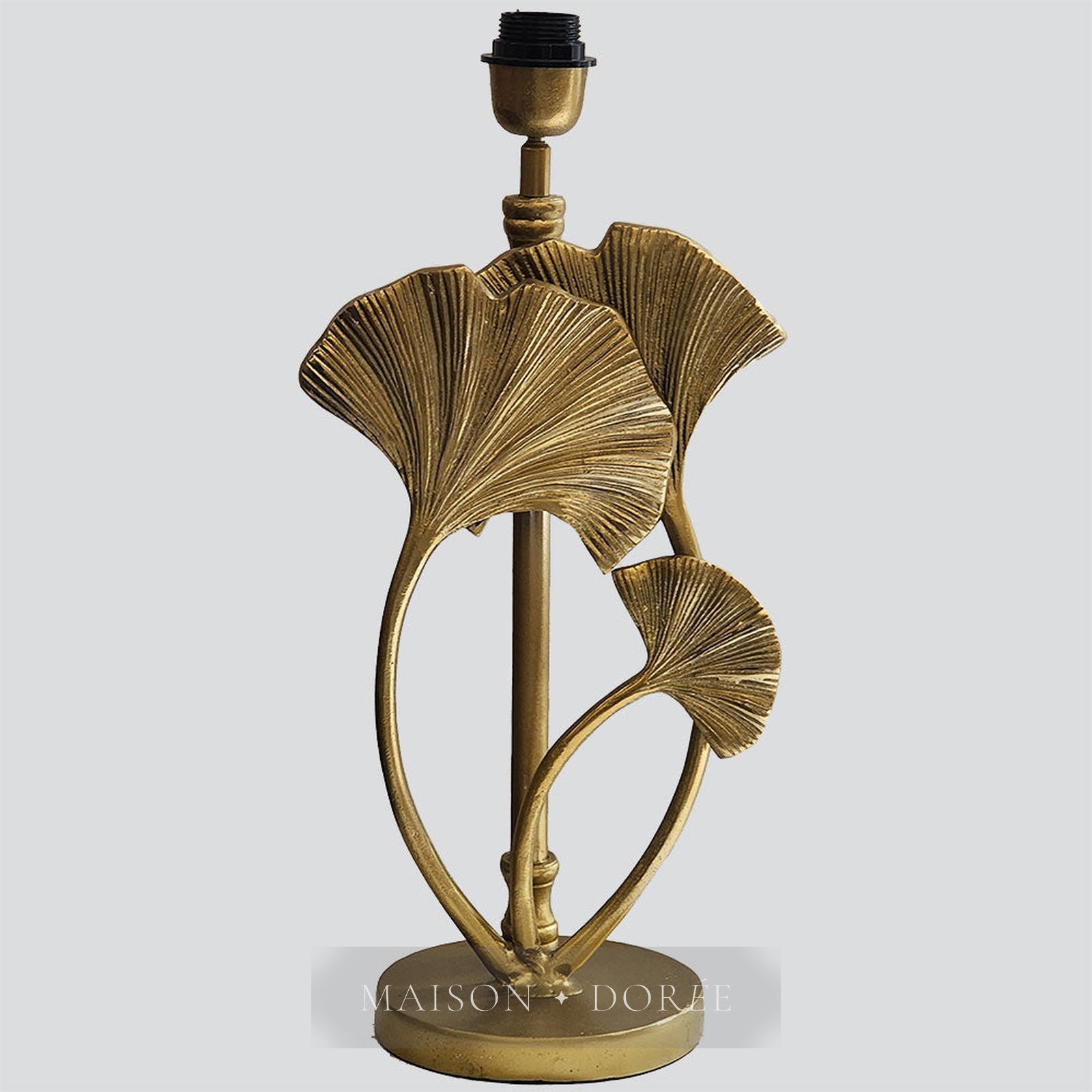 Lotus Leaf Table Lamp Base only Brass