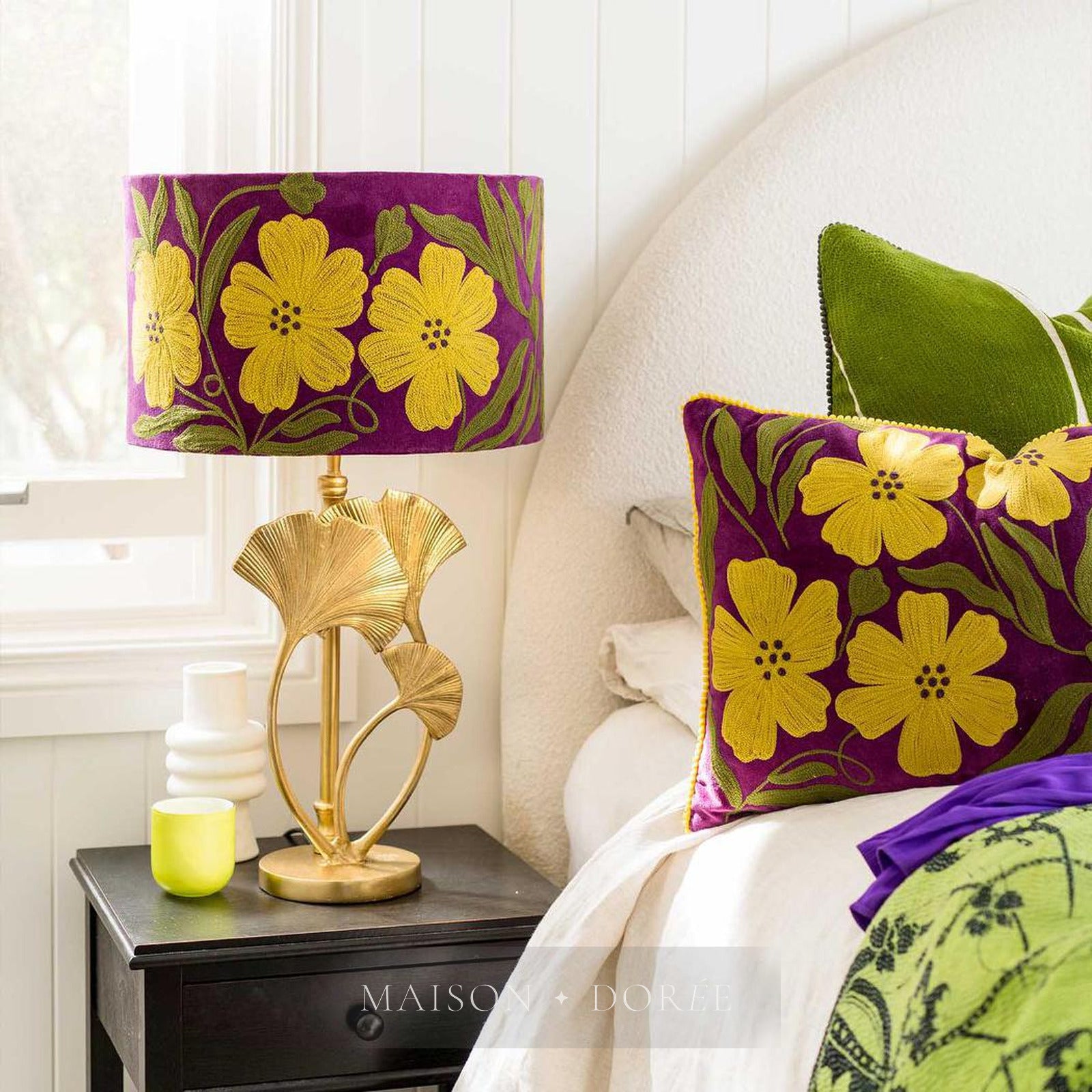 Lotus Leaf Table Lamp Base only Brass