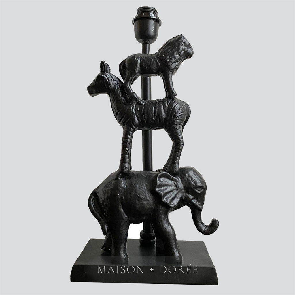 Zoo Table Lamp Base only Black
