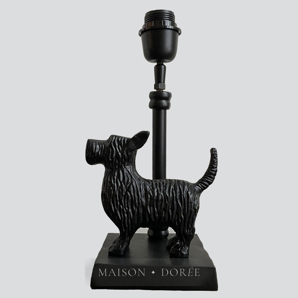 Schnauzer Table Lamp Base only Black