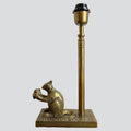 Squirrel Table Lamp Base only Antique Gold