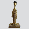 Fish Table Lamp Base only Antique Gold