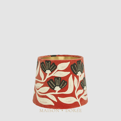 AD Daisy Velvet Tapered Shade Rust