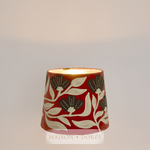 AD Daisy Velvet Tapered Shade Rust