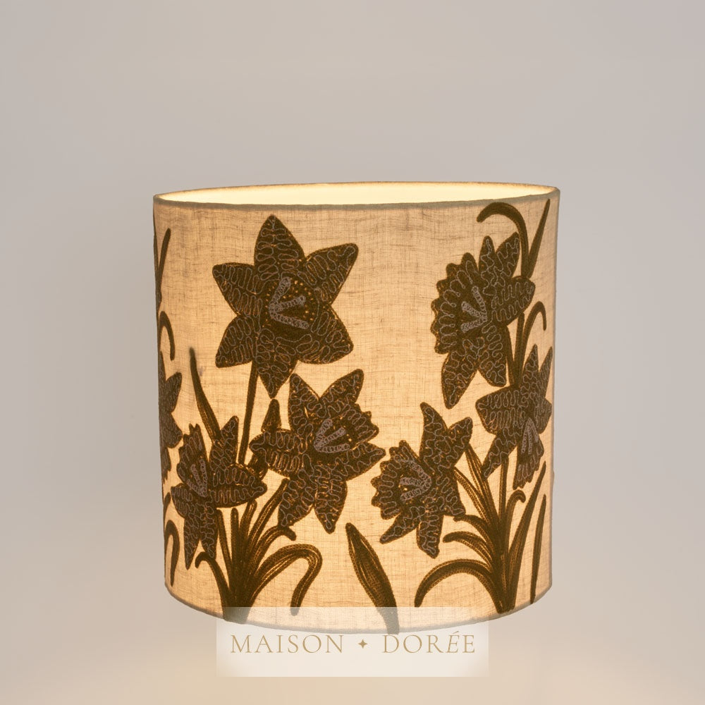 Narcissus Linen Drum Shade Butternut