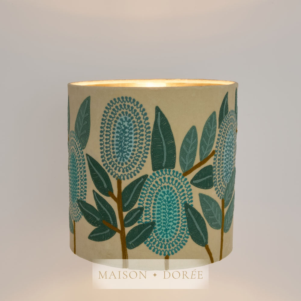 Velvet Drum Shade - Banksia - Turquoise Multi Medium