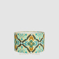 Mosaic Cotton Drum Shade Turquoise Multi