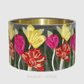 Lotus Flower Drum Shade 40x25cm Grey