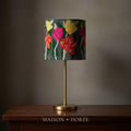 Lotus Flower Drum Shade 30x30cm Grey