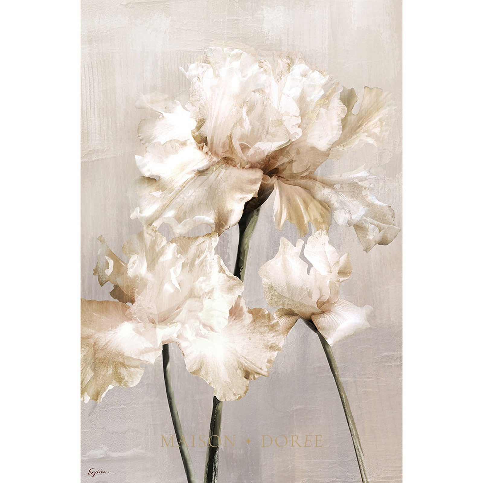 Floral Stem Wall Art B 122.5cm x 82.5cm