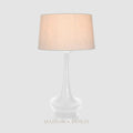 Peninsula Table Lamp Base White- Base Only