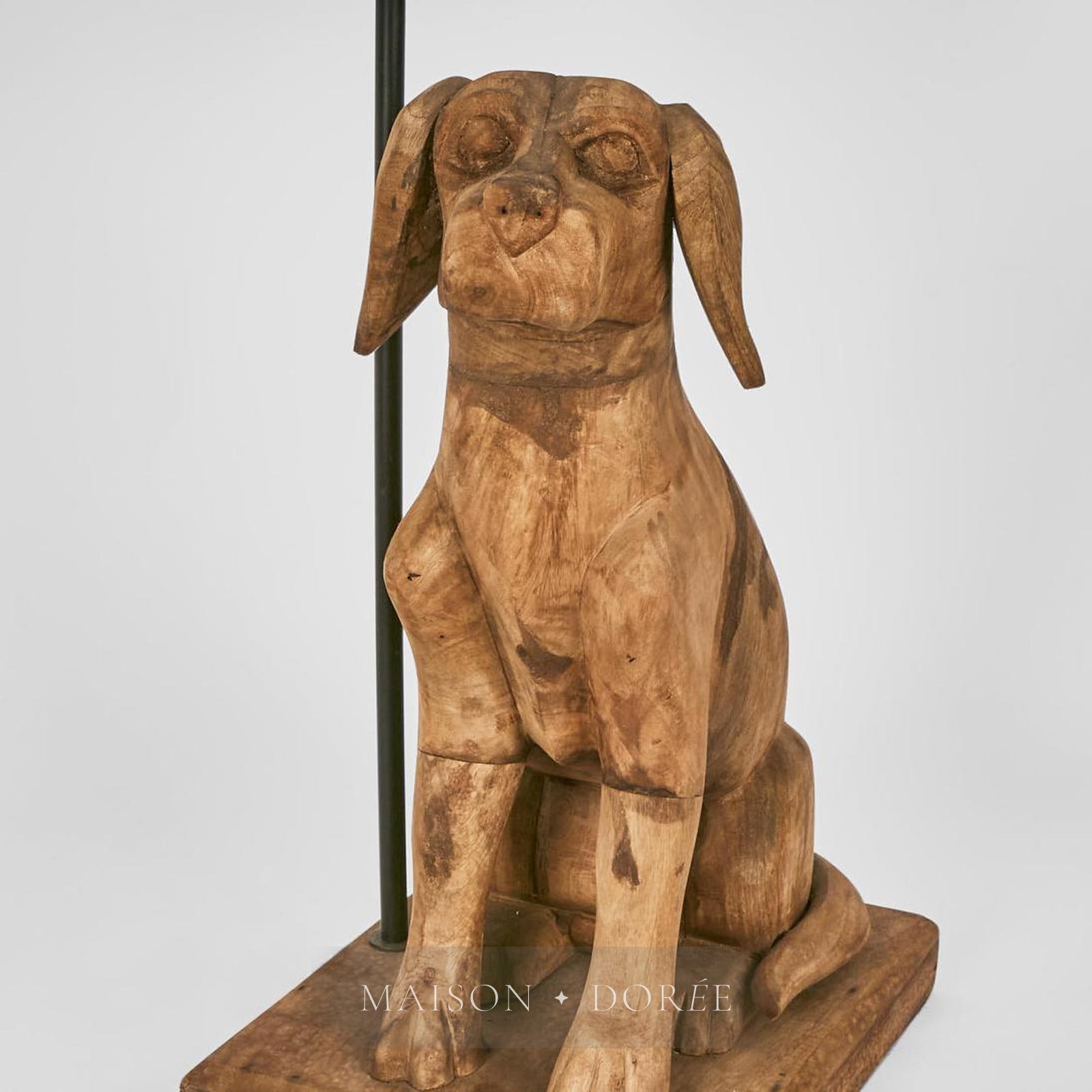 Thelma Table Lamp Base Dark Natural- Base Only