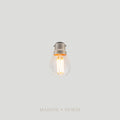 G45 Fancy Round B22 LED Filament - Clear Glass - 3W B22 2200k