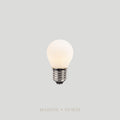 G45 Fancy Round E27 LED Filament - Porcelain Frosted - 3W E27 2700k