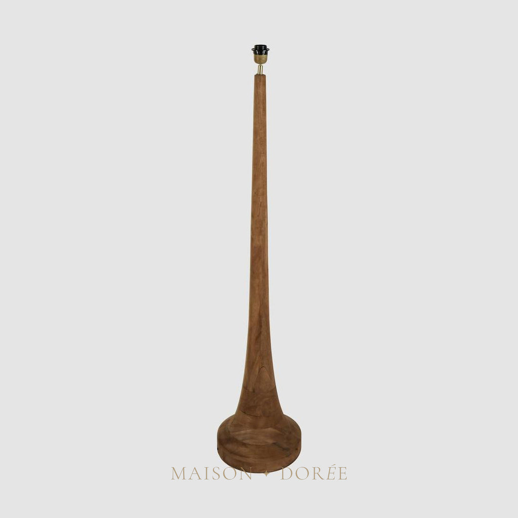 Lancia Floor Lamp Base Large Dark Natural- Base Only