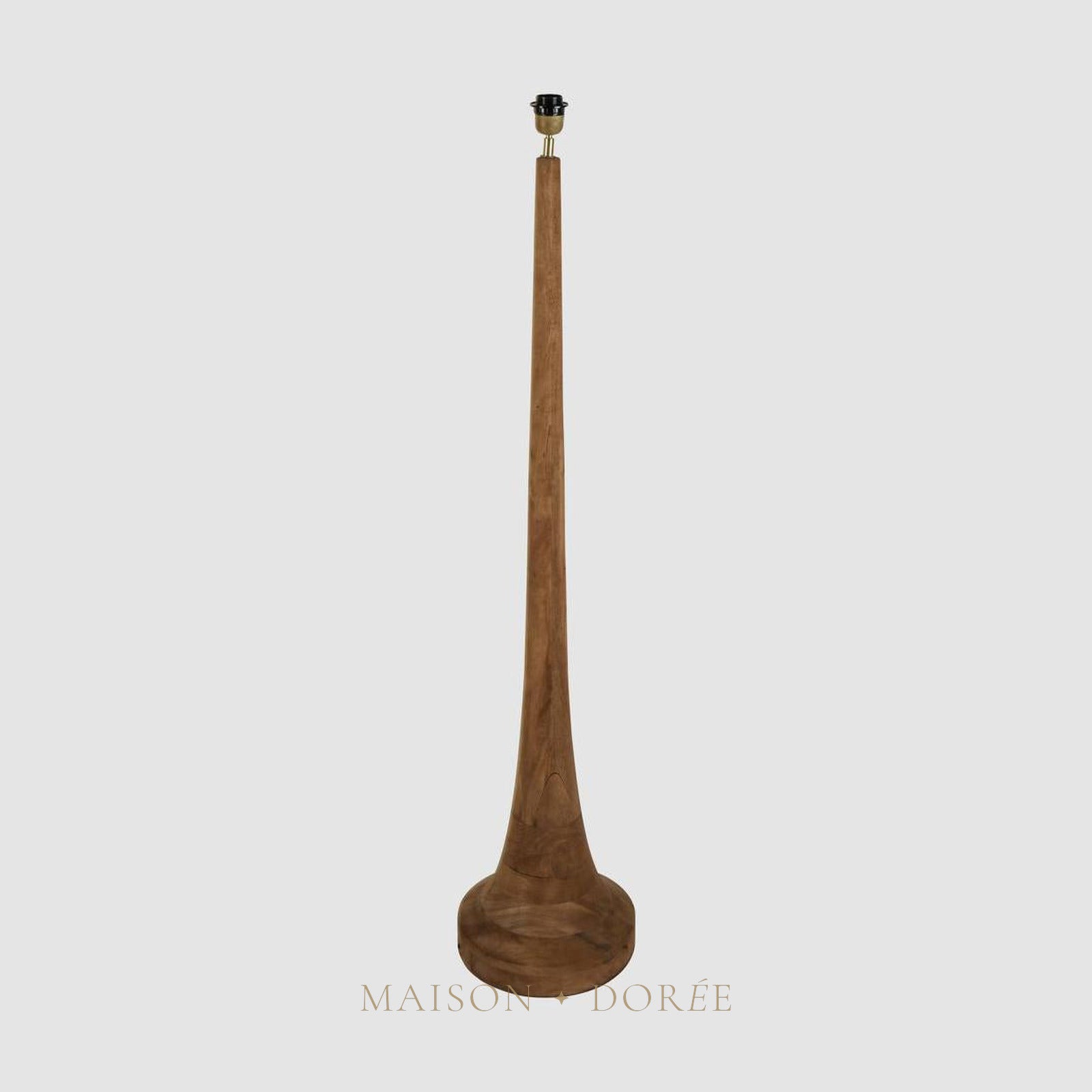Lancia Floor Lamp Base Large Dark Natural- Base Only