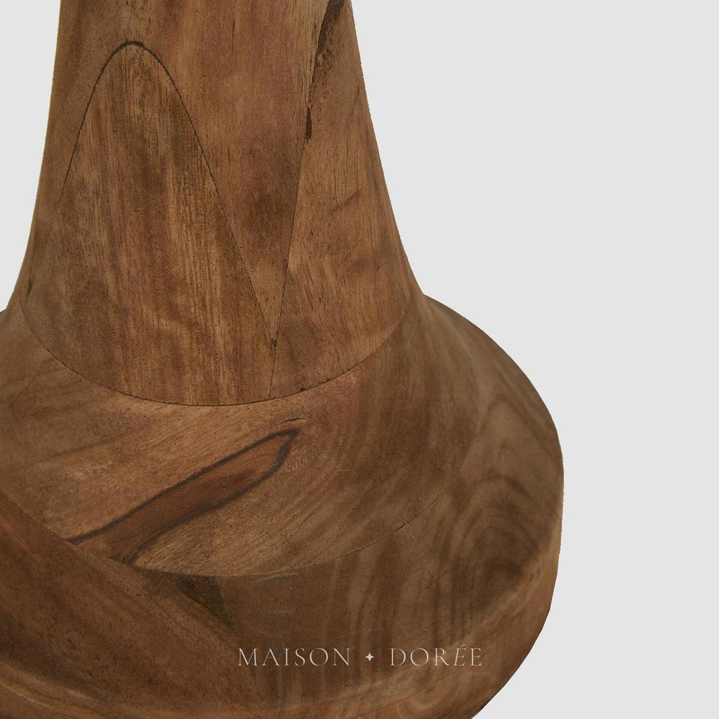 Lancia Floor Lamp Base Large Dark Natural- Base Only