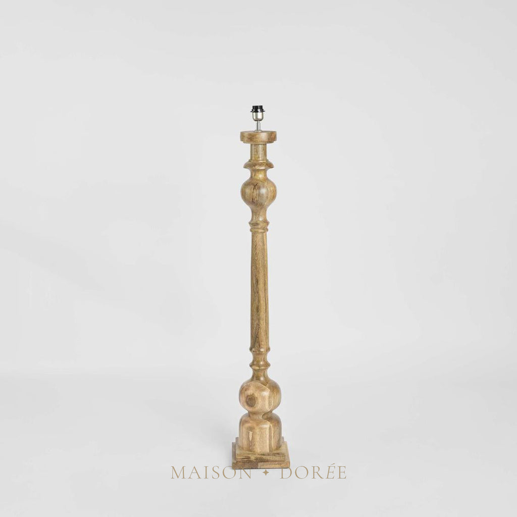 Rook Floor Lamp Base Large Natural- Base Only