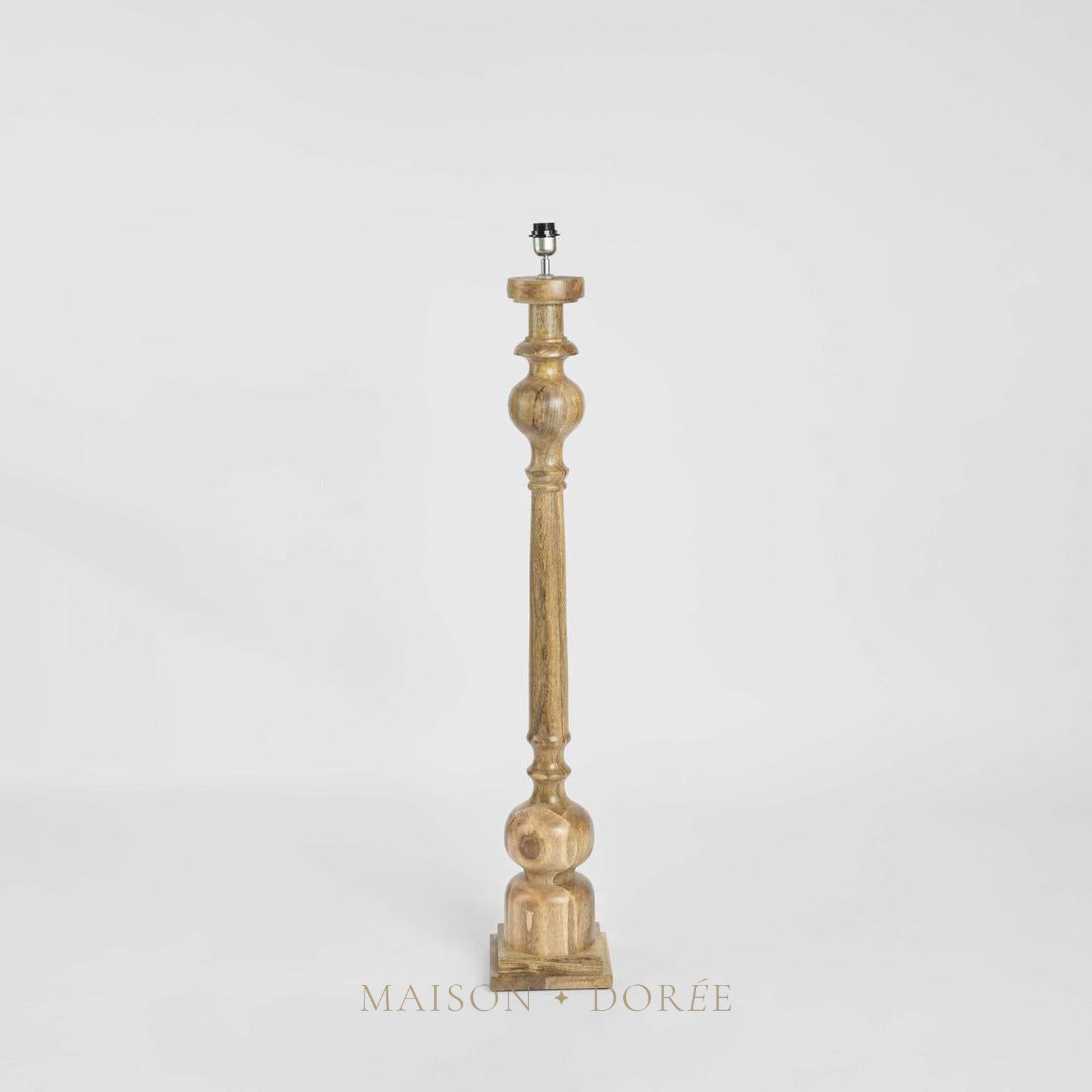 Rook Floor Lamp Base Large Natural- Base Only
