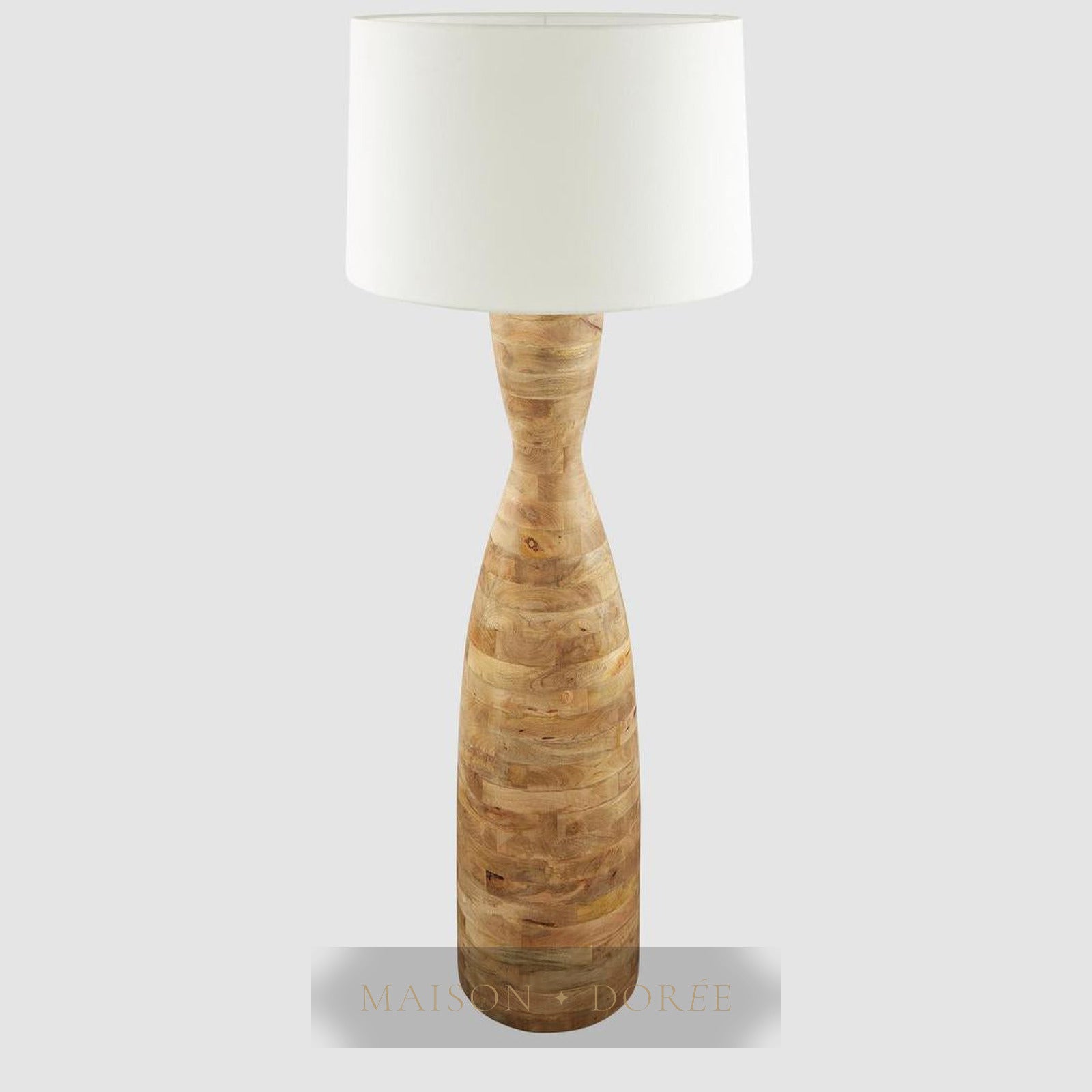 Esraj Floor Lamp Base Natural- Base Only — Natural