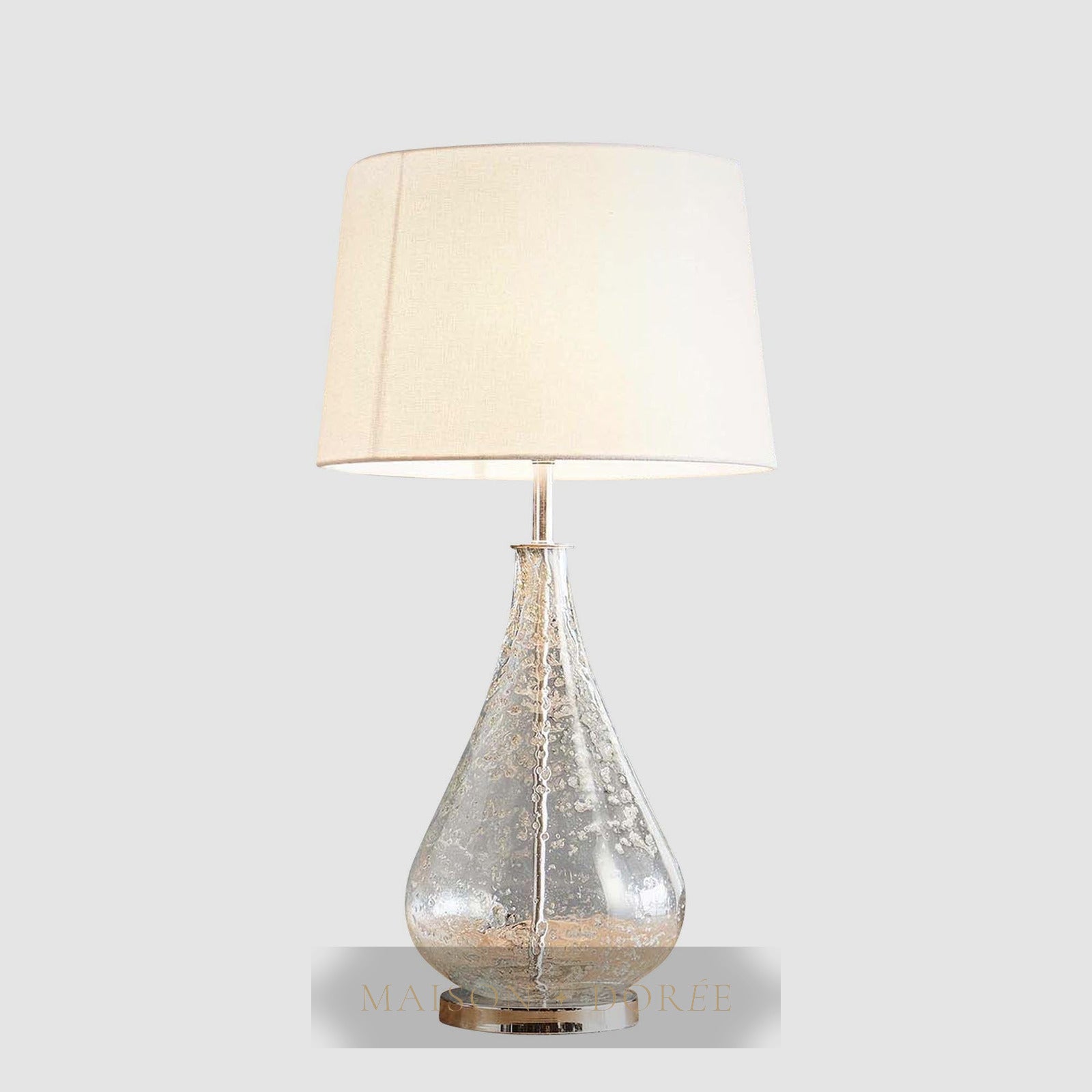 Lustre Teardrop Table Lamp Base Clear- Base Only