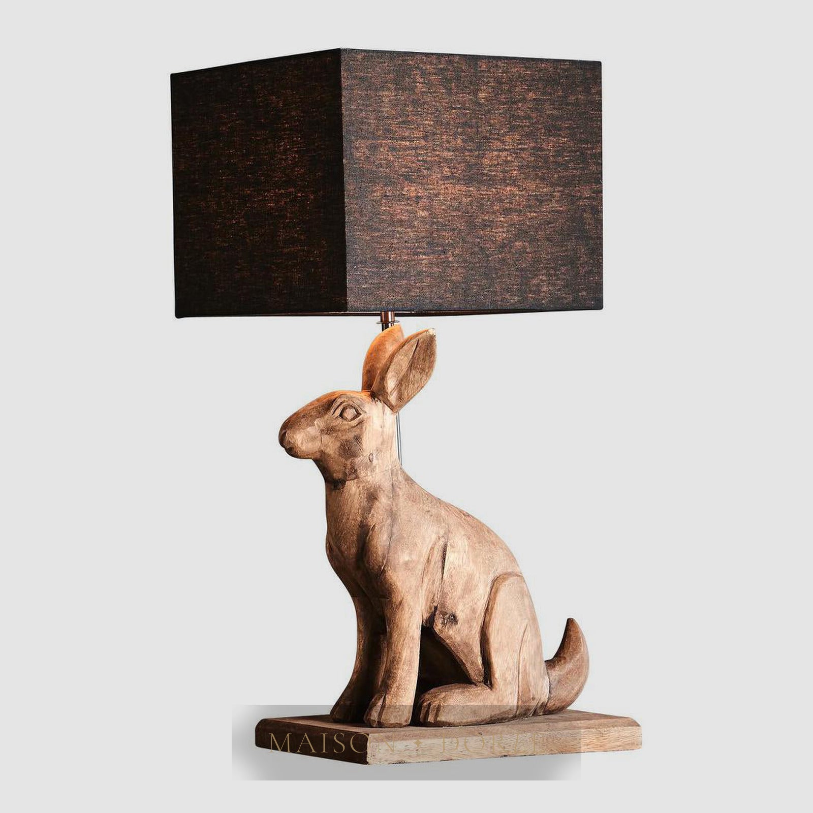 Garfunkel Table Lamp Base Dark Natural- Base Only