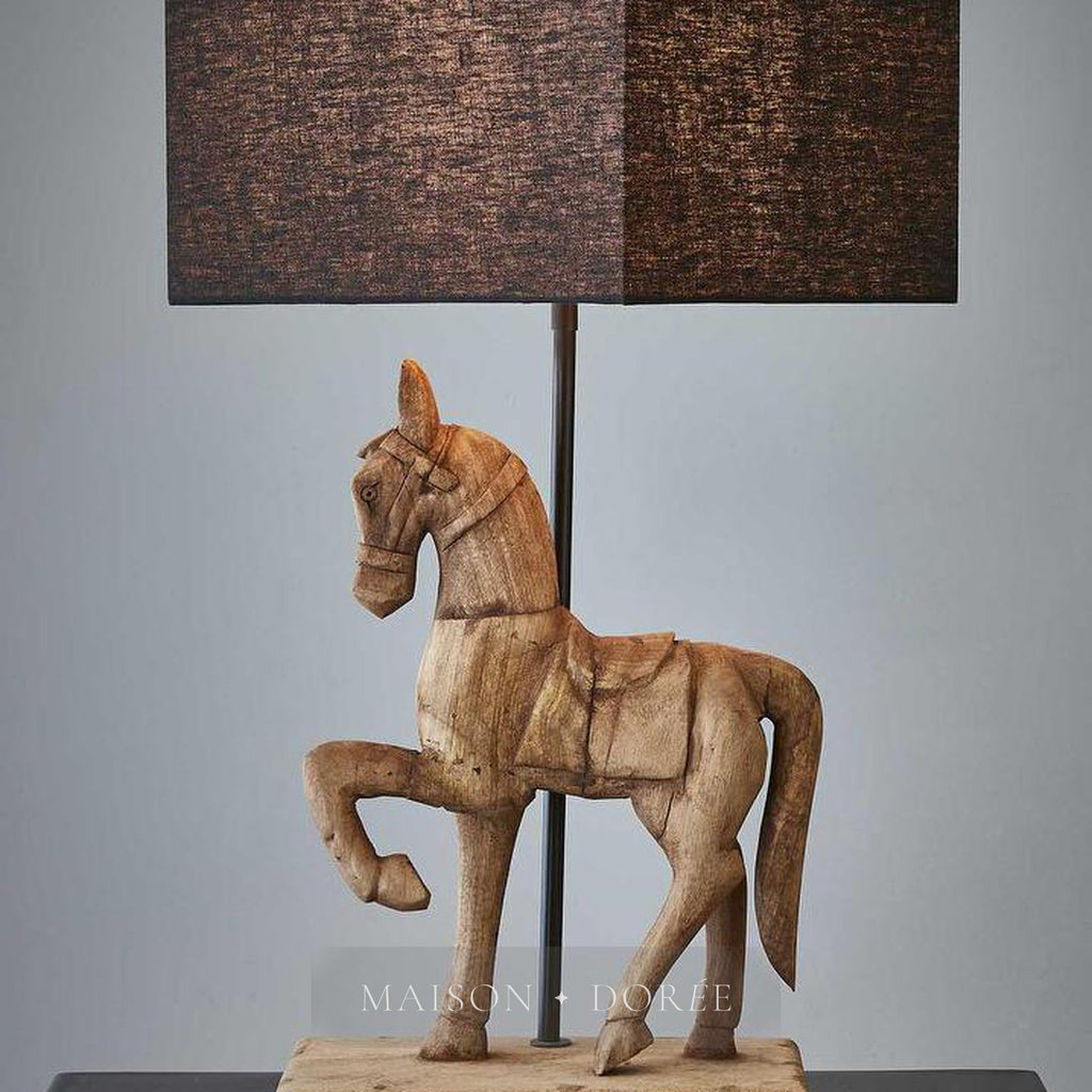 Clyde Table Lamp Base Dark Natural- Base Only